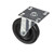 Component Hardware CMP4-5BPB 5" Dia. Black Polyolefin Plate Caster