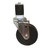 Component Hardware CMS4-5KPN 5" Dia. Black Rubber Wheel Swivel Medium Duty Expanding Stem Caster