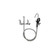 Component Hardware KL53-3100-VB 72" Stainless Steel Flexible Hose Wall Mount Encore Pot Filler Assembly