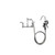 Component Hardware KL53-3100-VB 72" Stainless Steel Flexible Hose Wall Mount Encore Pot Filler Assembly