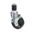 Component Hardware CMS4-3KBN 3" Dia. Black Rubber Wheel Swivel Side Brake Medium Duty Expanding Stem Caster