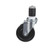 Component Hardware CMS4-3KBN 3" Dia. Black Rubber Wheel Swivel Side Brake Medium Duty Expanding Stem Caster