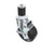 Component Hardware CMS4-3KBN 3" Dia. Black Rubber Wheel Swivel Side Brake Medium Duty Expanding Stem Caster