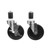 Component Hardware CSTPK-5PES-3 5" Dia. Black Polyolefin Wheel Swivel Expanding Stem Caster Pack