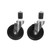 Component Hardware CSTPK-5PES-3 5" Dia. Black Polyolefin Wheel Swivel Expanding Stem Caster Pack