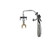 Component Hardware KL50-2100 72" Stainless Steel Flexible Hose Double Pantry Deck Mount Encore Utility Spray Assembly