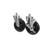Component Hardware CSTPK-5PTS 5" Dia. Black Polyolefin Stem Caster Pack