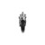 Component Hardware CSTPK-5PTS 5" Dia. Black Polyolefin Stem Caster Pack
