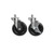 Component Hardware CSTPK-5PTS 5" Dia. Black Polyolefin Stem Caster Pack