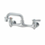 Component Hardware TLL13-8112-SE1DJ 8" Centers Stainless Steel Double Joint Spout Ceramic Wall Mount Top-Line Faucet
