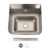 Component Hardware FS17D-10145AXZ 14" Wide x 10" Deep Stainless Steel Wall Mount Encore Hand Sink