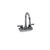 Component Hardware KL45-4002-RE1 4" Centers Stainless Steel Gooseneck Spout Compression Wall Mount Encore Faucet