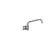 Component Hardware TLL13-8108-SE1MKZ 8" Centers Stainless Steel Ceramic Wall Mount Top-Line Faucet