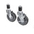 Component Hardware CSTPK-5RES 5" Dia. Gray Polyurethane Wheel Expanding Stem Swivel Caster Pack