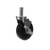 Component Hardware C99-1051 5" Dia. Black Polyolefin Stem Caster