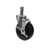 Component Hardware C99-1051 5" Dia. Black Polyolefin Stem Caster