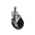 Component Hardware C99-1051 5" Dia. Black Polyolefin Stem Caster