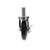 Component Hardware C99-1051 5" Dia. Black Polyolefin Stem Caster