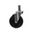 Component Hardware C99-1051 5" Dia. Black Polyolefin Stem Caster
