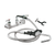 Component Hardware KL53-3000 72" Stainless Steel Flexible Hose Wall Mount Encore Pot Filler Assembly
