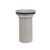 Component Hardware E16-3020-LW 3.8" L Gray ABS Plastic Sink Drain