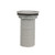 Component Hardware E16-3020-LW 3.8" L Gray ABS Plastic Sink Drain