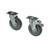 Component Hardware CSTPK-5RSP-T1 5" Dia. Gray Polyurethane Wheel Expanding Stem Swivel Caster Pack