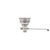 Component Hardware D63-4590 6.5" Sink Opening Stainless Steel Box Pattern Drain and Overflow Assembly Encore Twist Handle Waste Outlet