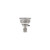 Component Hardware D63-4590 6.5" Sink Opening Stainless Steel Box Pattern Drain and Overflow Assembly Encore Twist Handle Waste Outlet