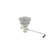 Component Hardware D63-4590 6.5" Sink Opening Stainless Steel Box Pattern Drain and Overflow Assembly Encore Twist Handle Waste Outlet