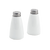 FOH TSP009WHP22 1.5 Oz. Porcelain Round Salt and Pepper Shaker Set