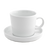 FOH DCS013WHP23 10 Oz. White Round Porcelain Non-Stackable Soho Cup