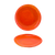 FOH DAP076ORP23 6" Dia. Blood Orange Porcelain Round Kiln Plate