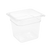 FOH BHO054CLT21 7" W x 6.5" D x 5.75" H ABS Plastic Rectangle 1/6 Size Pan Insert Only