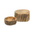 FOH BRI008NAW28 Brown Wood Round Root Display Riser