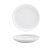 FOH DAP043WHP23 5.5" Dia. Porcelain Round Raised Deep Harmony Plate