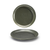 FOH DSP031DGP23 8" Dia. Round Porcelain Sage Kiln Plate