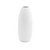 FOH TVA002WHP22 2.25" Dia. x 6" White Porcelain Round Spiral Vase