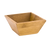 FOH DSD026BBB23 3.25" W Square Bamboo Linear Design Tall Kyoto Dish