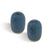 FOH TSP105BLP22 2" W Indigo Porcelain Round Artefact Salt and Pepper Shaker Set