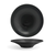 FOH DBO130BKP21 28 Oz. Round Porcelain Spiral Flare Bowl