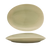 FOH DOS030GRP20 12" W Sea Grass Oval Porcelain Tides Plate