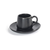 FOH DCS059BKP23 4.75" Dia." x 0.75" Pepper Porcelain Round Glazed Finish Kiln Saucer