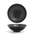 FOH DBO028BKP23 16 Oz. Round Porcelain Spiral Bowl