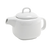 FOH BTP001WHP12 16 Oz. Porcelain Round Mod Teapot with Lid and Handle