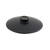FOH DLI133BKC23 4.75" Dia. Black Ceramic Kiln Ovenware Lid for 16 Oz. Round Dish DBO133BKC23