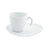 FOH DCS010WHP22 8 Oz. Round Porcelain Ellipse Cup and Saucer Set