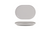 FOH DSU011GYP22 11" W Oval Porcelain Stone Bevel Plate