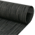FOH XPM029BKV83 13" W Black Vinyl Square Metroweave Placemat