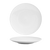 FOH DDP048WHP22 10.5" W Round Porcelain Spiral Plate